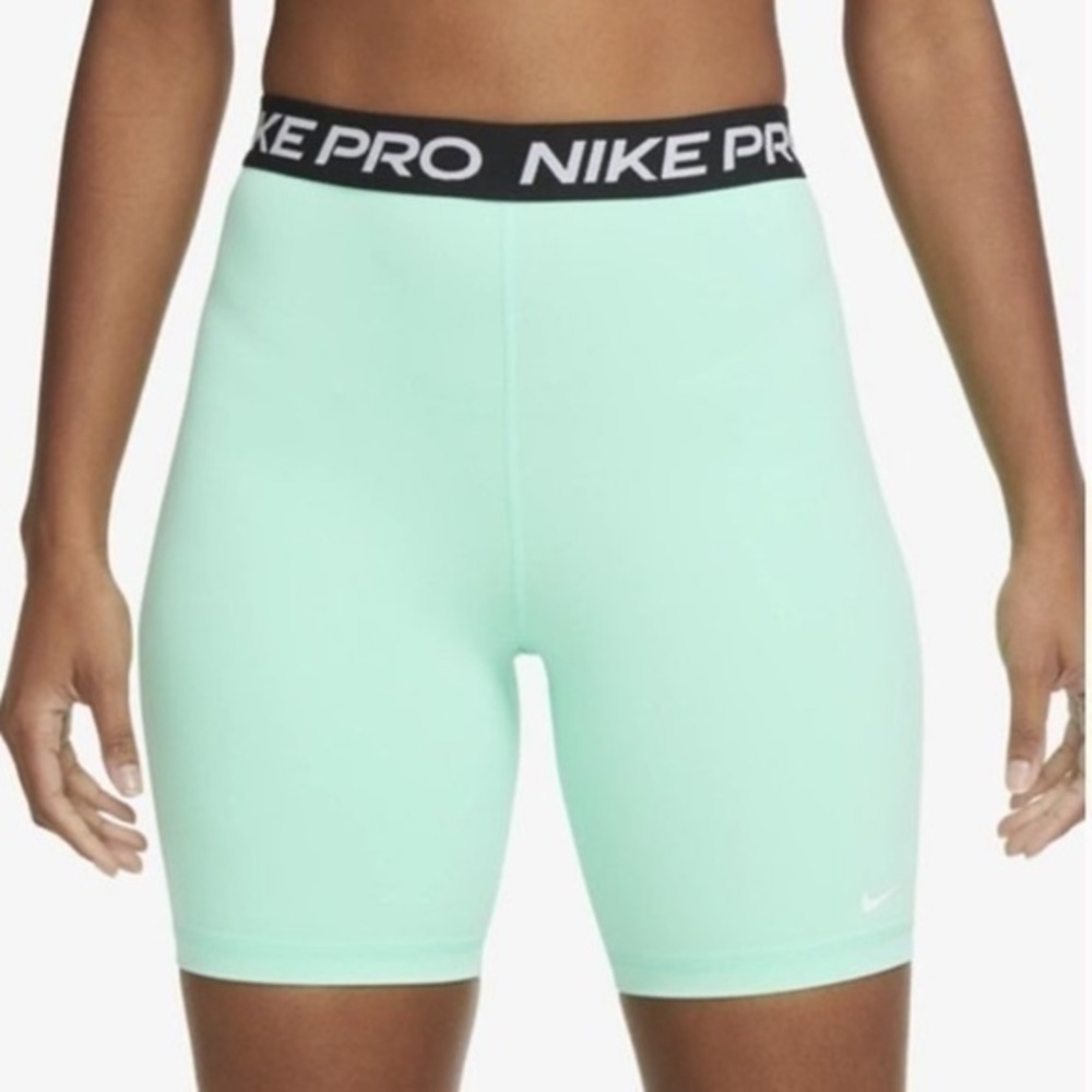Nike Pro Mint Green Athletic Shorts